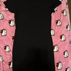 PINK Victoria's Secret Black Midi Dress